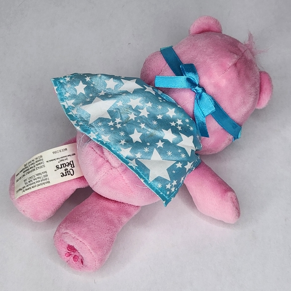 Care Bears Superhero Friends Hopeful Heart Bear Plush Beanie Pink - Picture 4 of 6